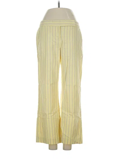 Pre-owned Express Design Studio Casual Pants In Yellow