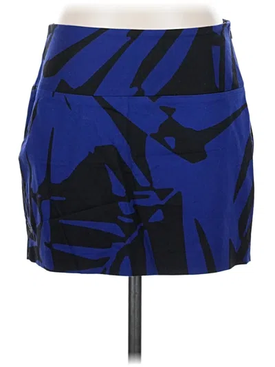 Pre-owned Express Design Studio Casual Skirt In Blue