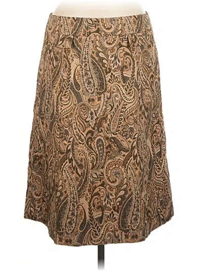 Pre-owned Express Design Studio Casual Skirt In Brown