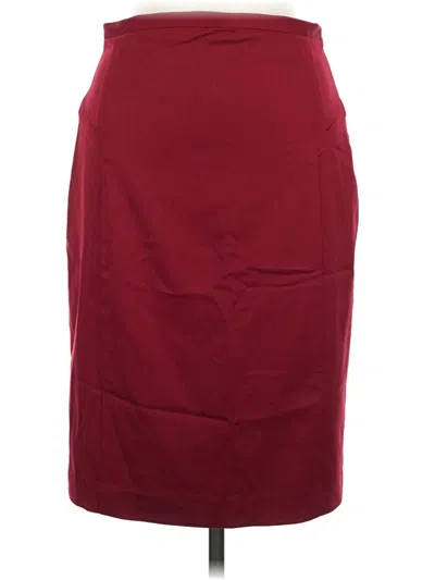 Pre-owned Express Design Studio Casual Skirt In Burgundy