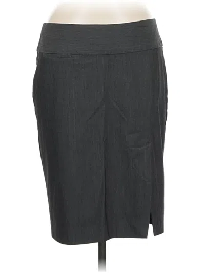 Pre-owned Express Design Studio Casual Skirt In Gray