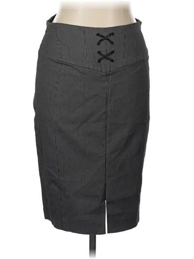Pre-owned Express Design Studio Casual Skirt In Gray