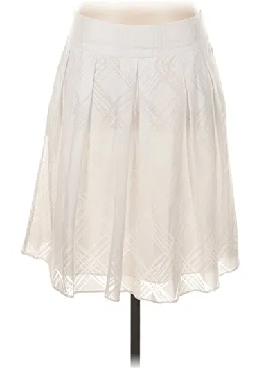 Pre-owned Express Design Studio Casual Skirt In Ivory