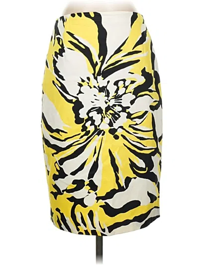 Pre-owned Express Design Studio Casual Skirt In Yellow