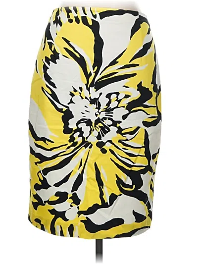 Pre-owned Express Design Studio Casual Skirt In Yellow