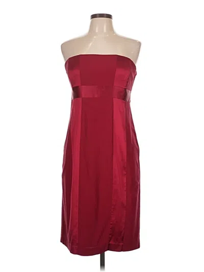 Pre-owned Express Design Studio Cocktail Dress In Burgundy