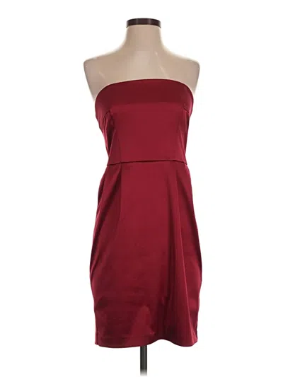 Pre-owned Express Design Studio Cocktail Dress In Burgundy