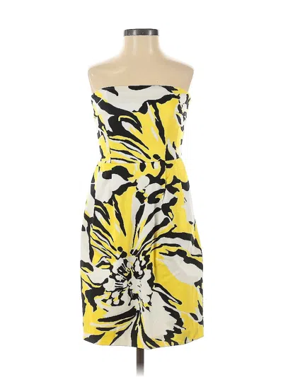 Pre-owned Express Design Studio Cocktail Dress In Yellow
