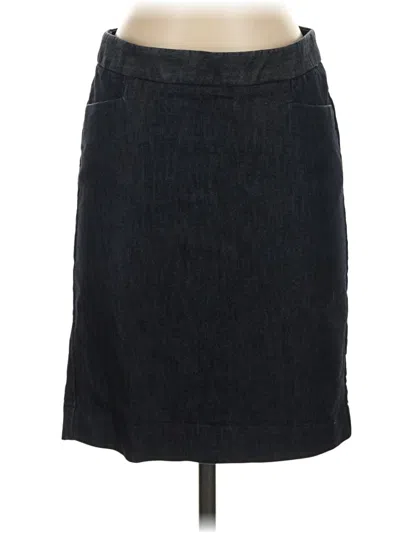 Pre-owned Express Design Studio Denim Skirt In Black