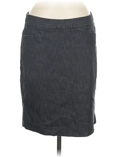 Pre-owned Express Design Studio Denim Skirt In Gray