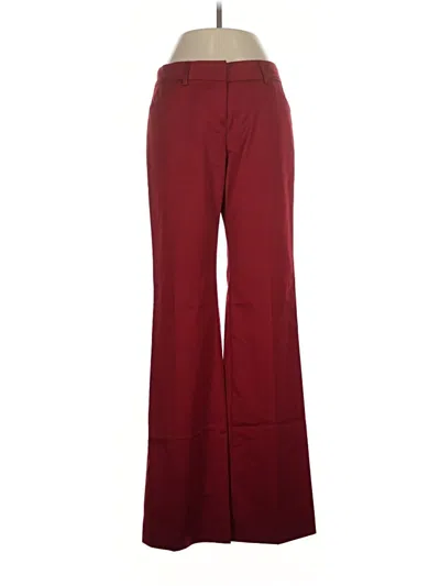 Pre-owned Express Design Studio Dress Pants In Burgundy