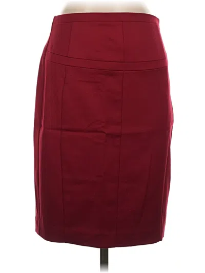 Pre-owned Express Design Studio Formal Skirt In Burgundy