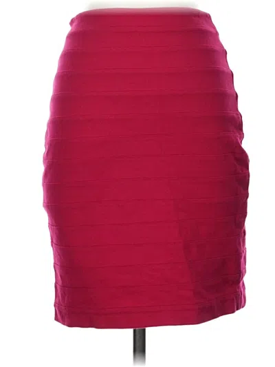 Pre-owned Express Design Studio Formal Skirt In Burgundy