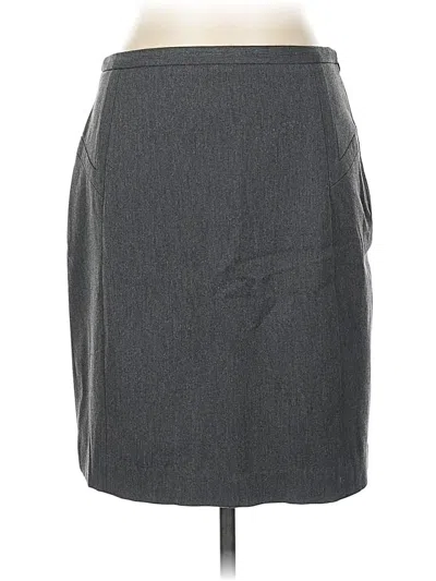Pre-owned Express Design Studio Formal Skirt In Gray