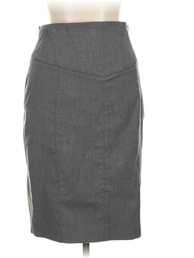Pre-owned Express Design Studio Formal Skirt In Gray