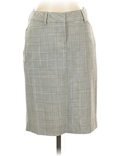 Pre-owned Express Design Studio Formal Skirt In Gray