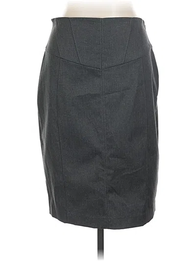 Pre-owned Express Design Studio Formal Skirt In Gray