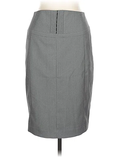 Pre-owned Express Design Studio Formal Skirt In Gray