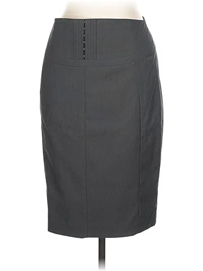 Pre-owned Express Design Studio Formal Skirt In Gray