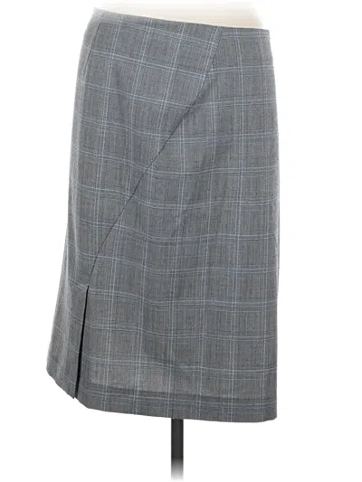 Pre-owned Express Design Studio Formal Skirt In Gray