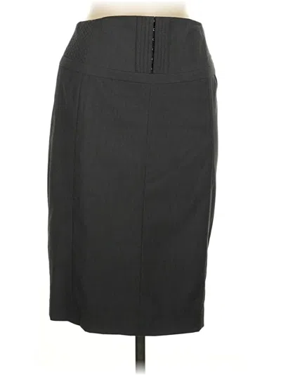 Pre-owned Express Design Studio Formal Skirt In Gray