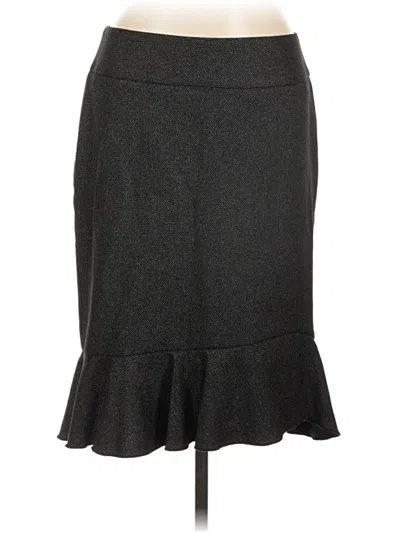 Pre-owned Express Design Studio Formal Skirt In Gray