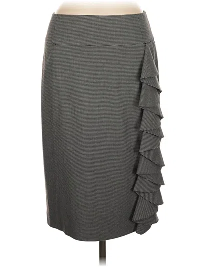 Pre-owned Express Design Studio Formal Skirt In Gray