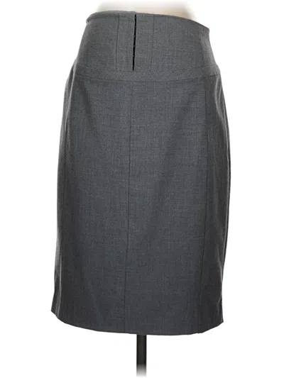 Pre-owned Express Design Studio Formal Skirt In Gray