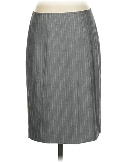 Pre-owned Express Design Studio Formal Skirt In Gray