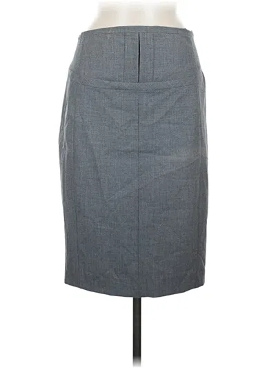 Pre-owned Express Design Studio Formal Skirt In Gray