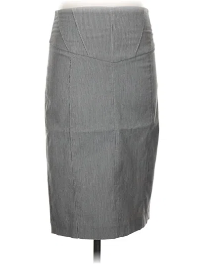 Pre-owned Express Design Studio Formal Skirt In Gray