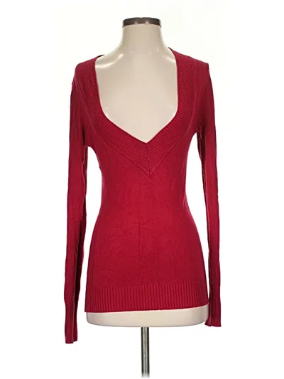 Pre-owned Express Design Studio Pullover Sweater In Red