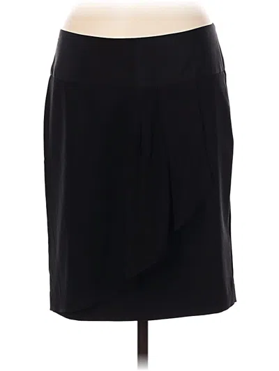 Pre-owned Express Design Studio Silk Skirt In Black
