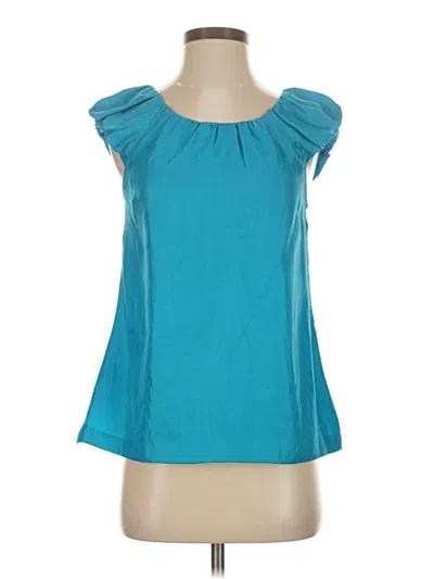 Pre-owned Express Design Studio Sleeveless Blouse In Blue