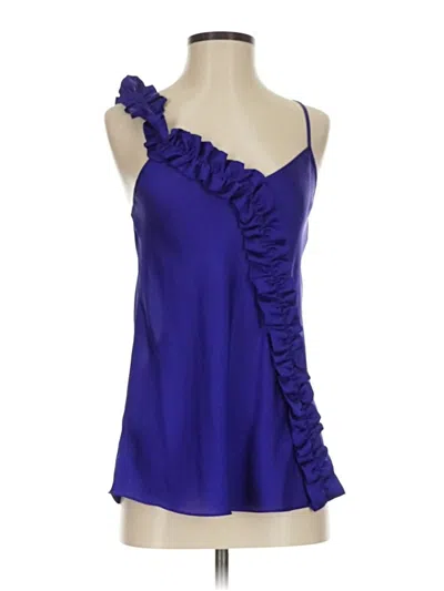 Pre-owned Express Design Studio Sleeveless Blouse In Blue
