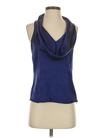 Pre-owned Express Design Studio Sleeveless Blouse In Blue