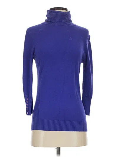 Pre-owned Express Design Studio Turtleneck Sweater In Blue