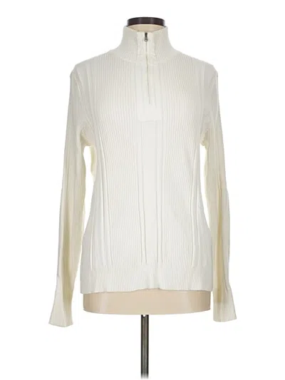 Pre-owned Express Design Studio Turtleneck Sweater In Ivory