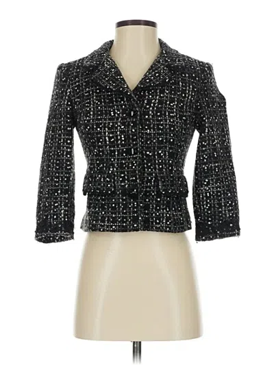 Pre-owned Express Design Studio Wool Blazer Jacket In Black