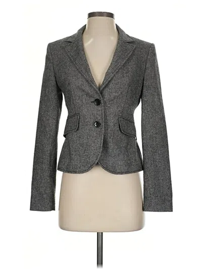 Pre-owned Express Design Studio Wool Blazer Jacket In Gray