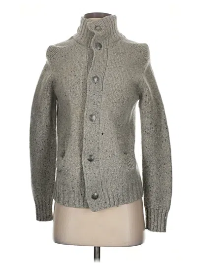 Pre-owned Express Design Studio Wool Cardigan Sweater In Gray
