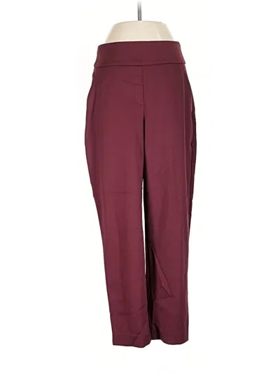 Pre-owned Express Dress Pants In Burgundy
