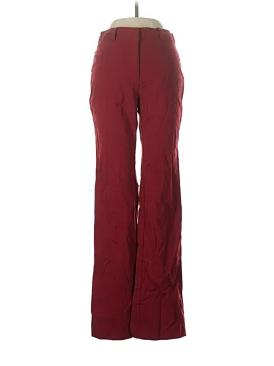 Pre-owned Express Dress Pants In Burgundy