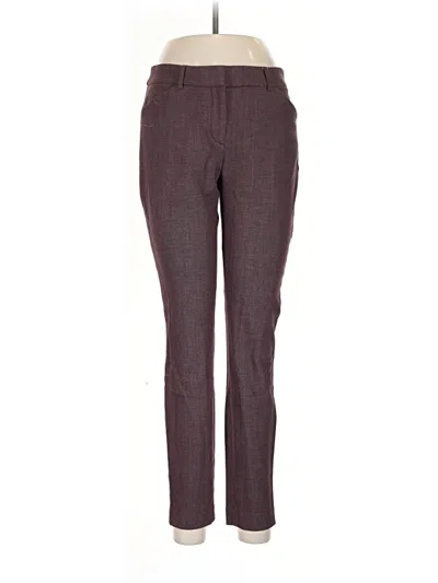 Pre-owned Express Dress Pants In Burgundy