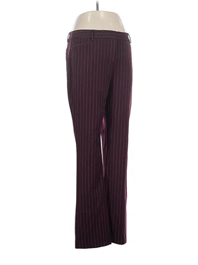 Pre-owned Express Dress Pants In Burgundy