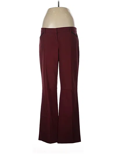 Pre-owned Express Dress Pants In Burgundy
