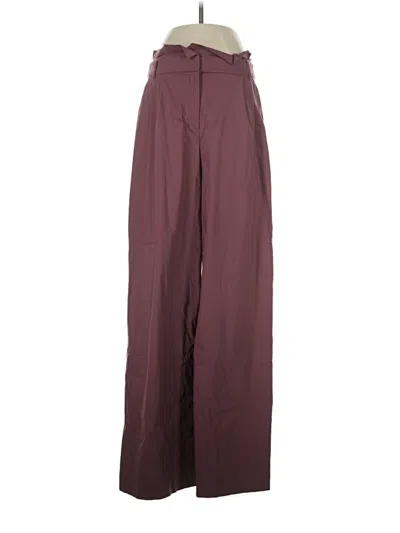 Pre-owned Express Dress Pants In Burgundy