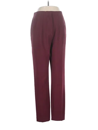 Pre-owned Express Dress Pants In Burgundy