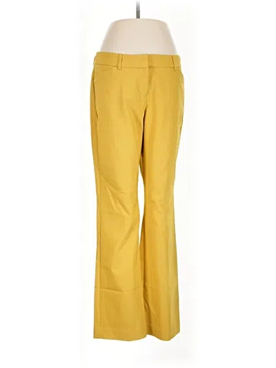 Pre-owned Express Dress Pants In Yellow