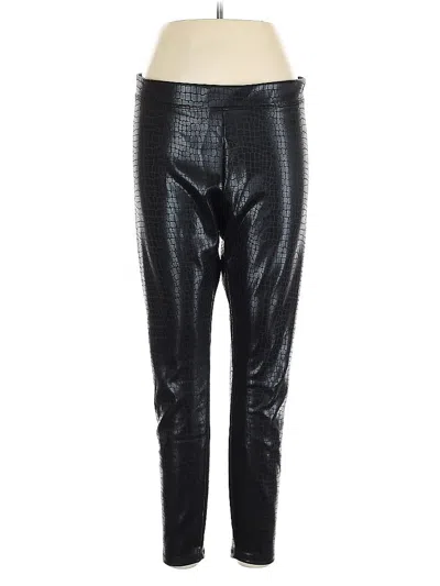 Pre-owned Express Faux Leather Pants In Black